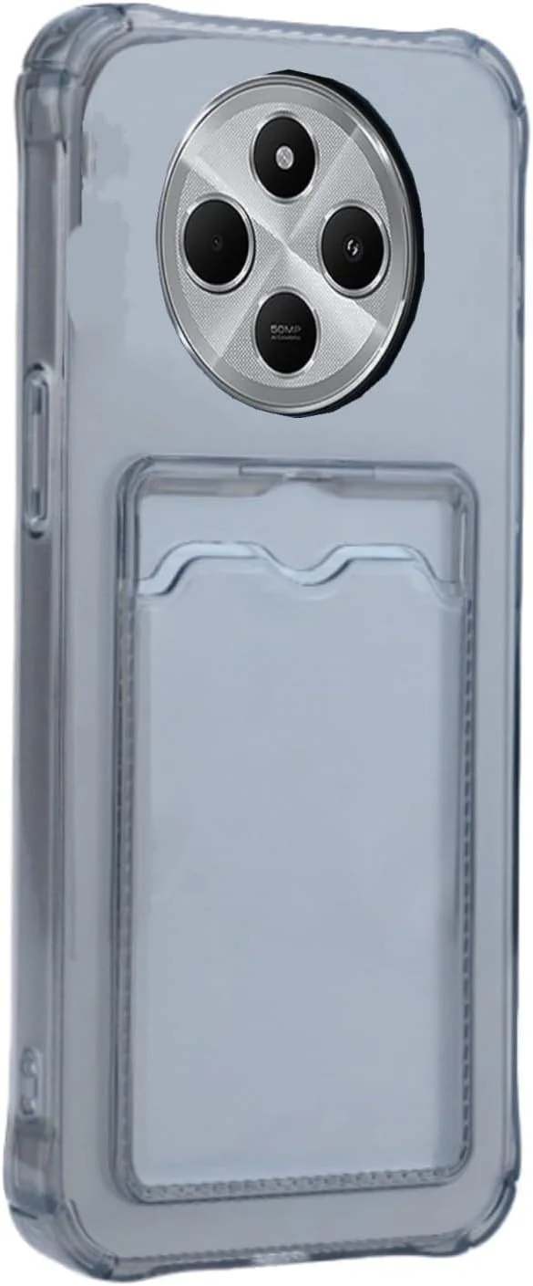 قاب گوشی سازگار با شیائومی ردمی 14C 4G، دارای جای کارت، TPU نرم و شفاف، ضد زردی، ضد ضربه، کاور محافظ شفاف گوشی با جای کارت قاب گوشی سازگار با شیائومی ردمی 14C 4G، دارای جای کارت، TPU نرم و شفاف، ضد زردی، ضد ضربه، کاور محافظ شفاف گوشی با جای کارت