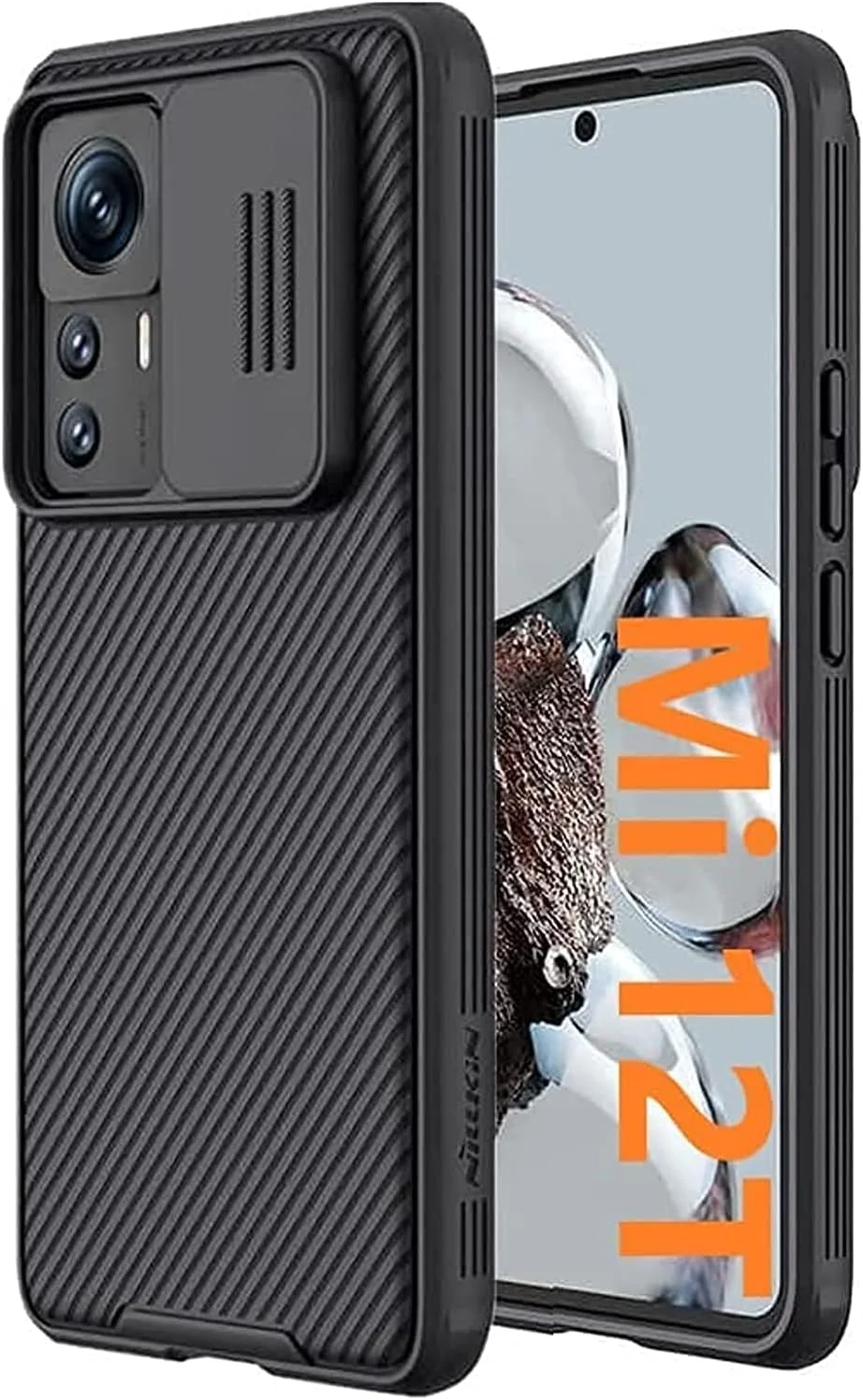 کاور محافظ کمشیلد مناسب برای گوشی شیائومی 12T مدل محافظ لنز دوربین، PC سخت، فوق العاده نازک، ضد خش، مشکی مناسب برای شیائومی 12T / K50 Ultra مشکی