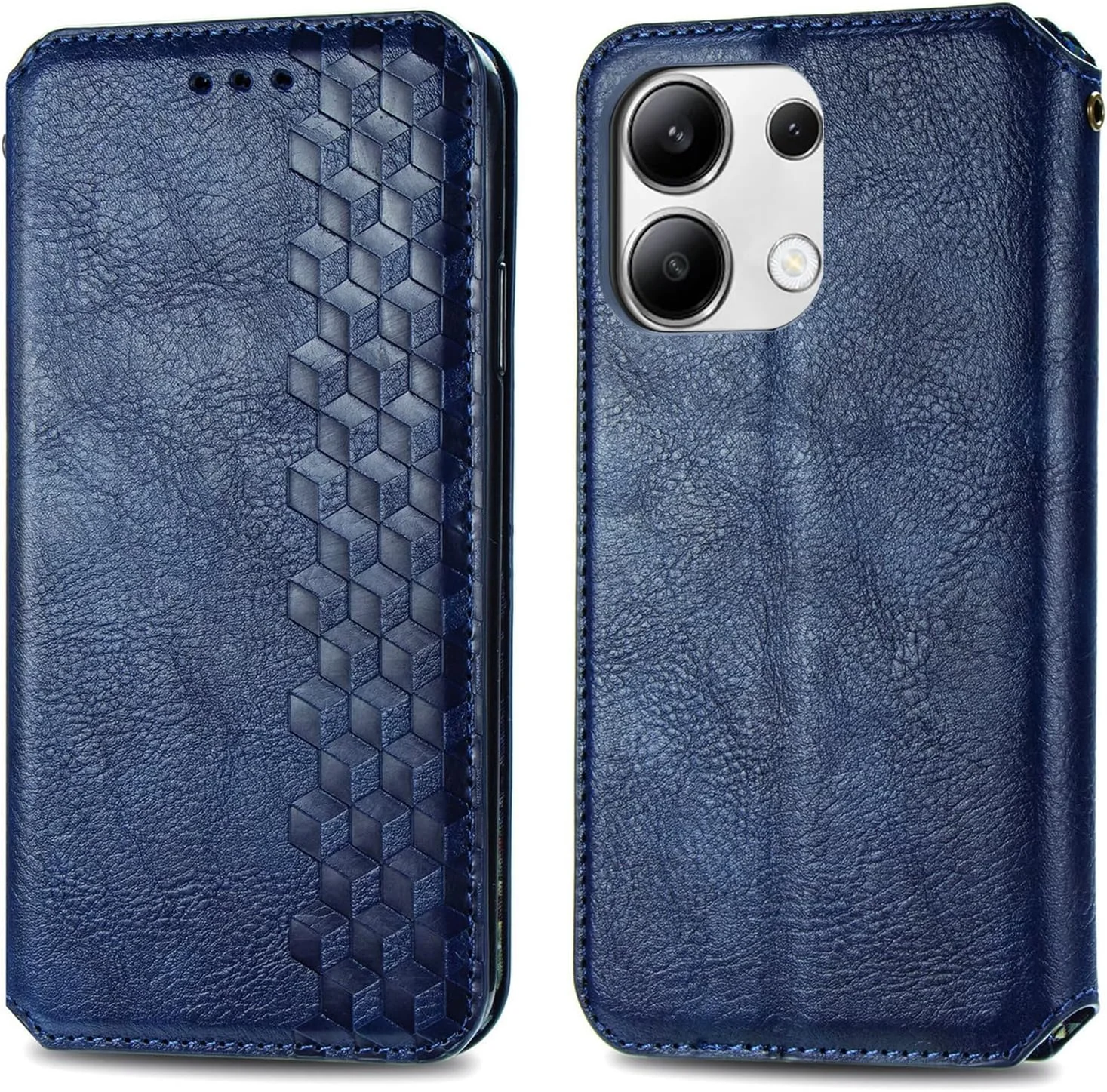 کیف پول چرمی تاشو OIATROE مناسب برای گوشی شیائومی ردمی نوت 13 4G - آبی