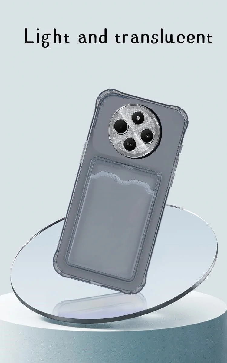 قاب گوشی سازگار با شیائومی ردمی 14C 4G، دارای جای کارت، TPU نرم و شفاف، ضد زردی، ضد ضربه، کاور محافظ شفاف گوشی با جای کارت قاب گوشی سازگار با شیائومی ردمی 14C 4G، دارای جای کارت، TPU نرم و شفاف، ضد زردی، ضد ضربه، کاور محافظ شفاف گوشی با جای کارت