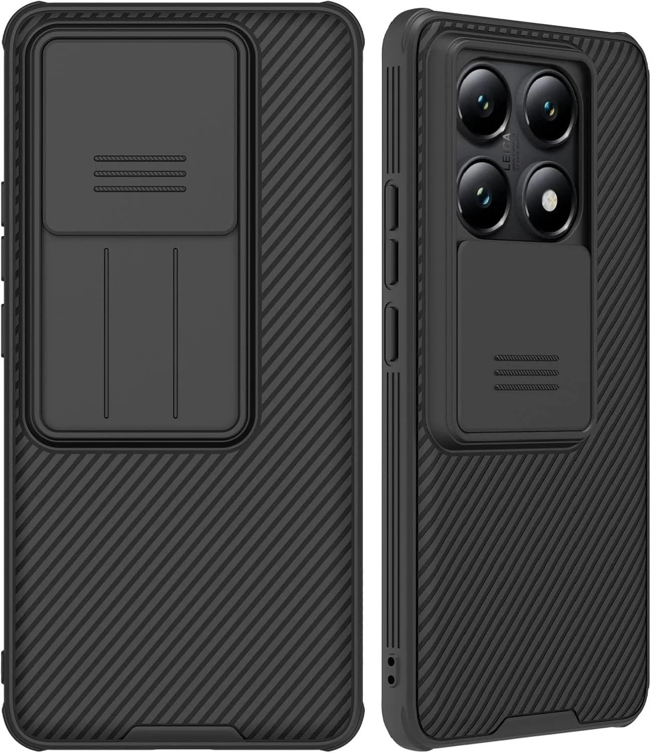 قاب محافظ گوشی شیائومی Mi 14T Pro، کاور باریک محافظ با محافظ دوربین، PC سخت و TPU فوق العاده نازک ضد خش برای شیائومی 14T Pro (14T Pro مشکی)