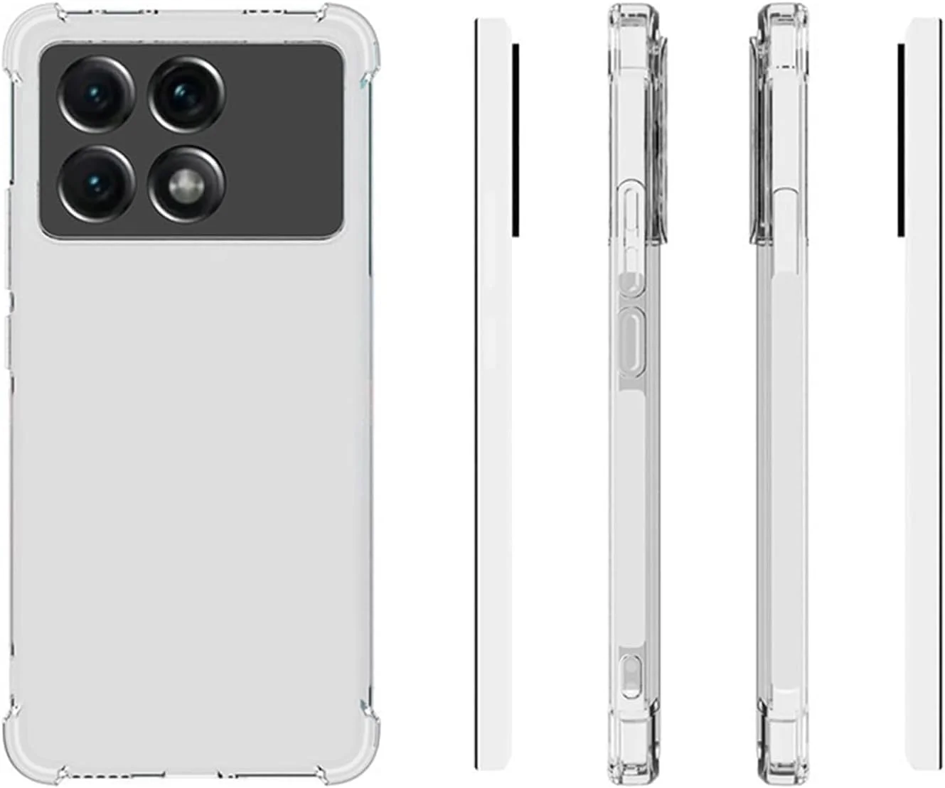 کاور محافظ گوشی شیائومی پوکو X6 پرو 5G به همراه محافظ صفحه نمایش (2 عدد) - بامپر نرم TPU با قابلیت جذب شوک و گوشه های تقویت شده - کاور محافظ شفاف کاور محافظ گوشی شیائومی پوکو X6 پرو 5G به همراه محافظ صفحه نمایش (2 عدد) - بامپر نرم TPU با قابلیت جذب شوک و گوشه های تقویت شده - کاور محافظ شفاف