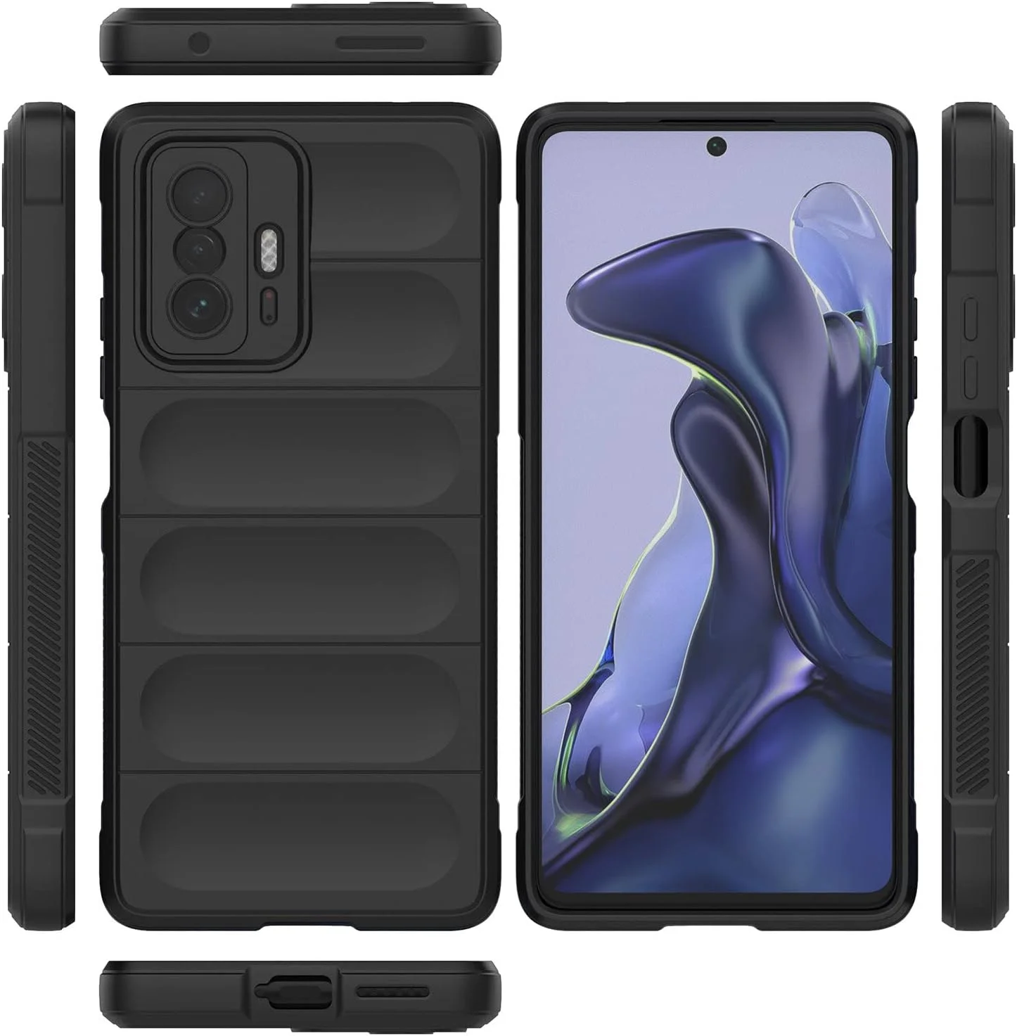 قاب گوشی شیائومی 11T Pro، کاور سیلیکونی TPU انعطاف پذیر ضد لغزش و ضد ضربه EabHulie برای شیائومی 11T / 11T Pro - سرمه ای قاب گوشی شیائومی 11T Pro، کاور سیلیکونی TPU انعطاف پذیر ضد لغزش و ضد ضربه EabHulie برای شیائومی 11T / 11T Pro - سرمه ای