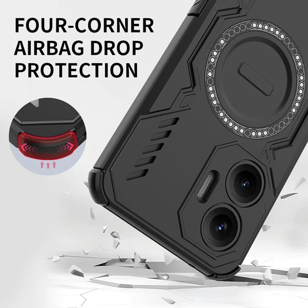 کاور محافظ گوشی شیائومی پوکو F7 5G مدل SEAHAI با قابلیت جذب مغناطیسی، بامپر TPU سیلیکونی فوق نازک، ضد ضربه، زره پوش PC سخت هیبریدی و حلقه مغناطیسی، آبی کاور محافظ گوشی شیائومی پوکو F7 5G مدل SEAHAI با قابلیت جذب مغناطیسی، بامپر TPU سیلیکونی فوق نازک، ضد ضربه، زره پوش PC سخت هیبریدی و حلقه مغناطیسی، آبی