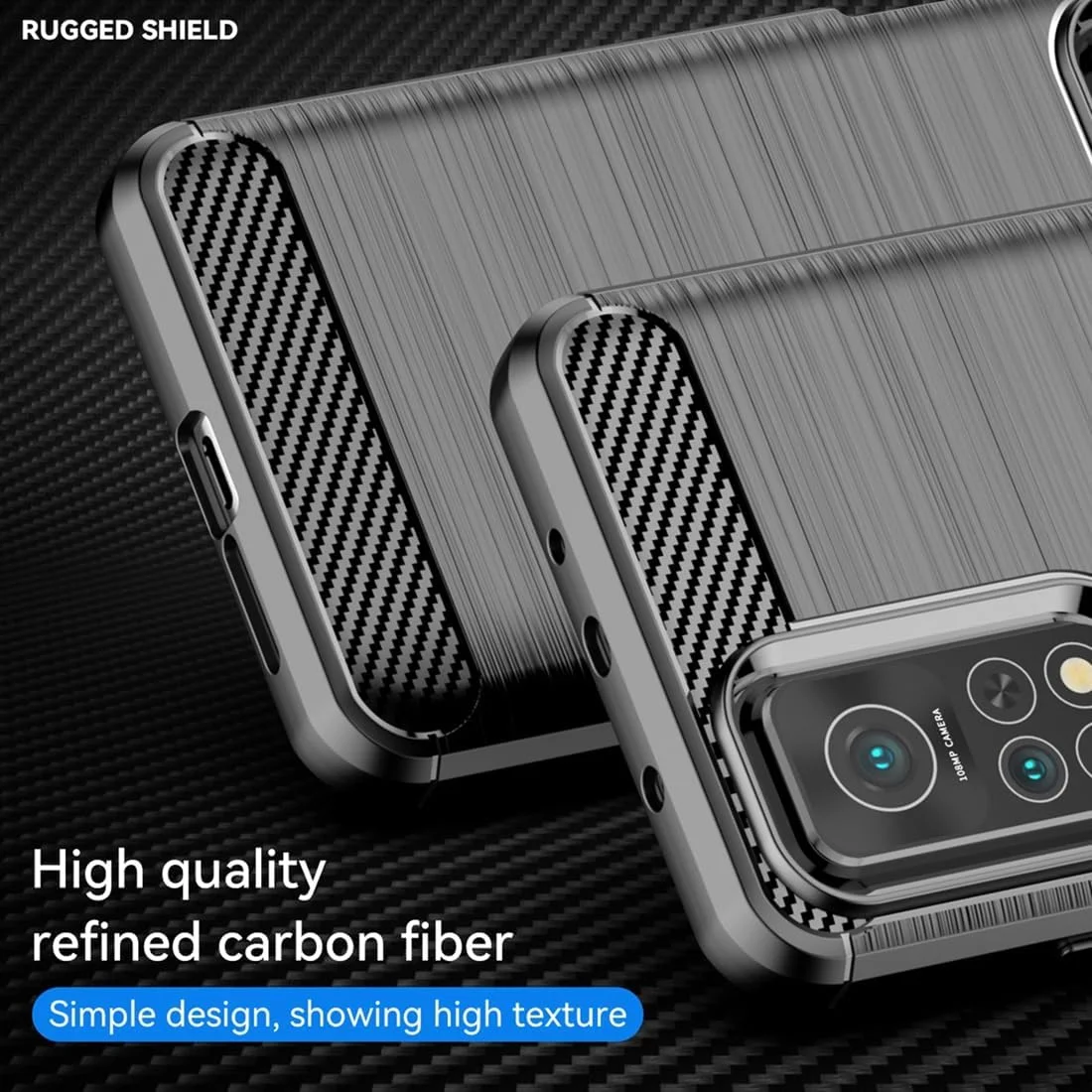 قاب محافظ گوشی شیائومی Mi 10T 5G، شیائومی 10T Pro 5G، ردمی K30S، باریک، فیبر کربنی، TPU، ضد خش، ضد ضربه، مشکی قاب محافظ گوشی شیائومی Mi 10T 5G، شیائومی 10T Pro 5G، ردمی K30S، باریک، فیبر کربنی، TPU، ضد خش، ضد ضربه، مشکی