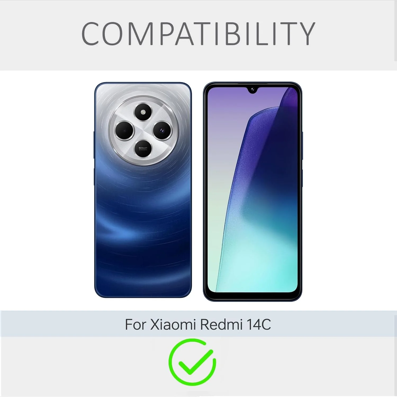 قاب محافظ باریک گوشی شیائومی ردمی 14C، کاور سیلیکونی با محافظت از دوربین، داخلی نرم و انعطاف پذیر (صورتی، برای 14C)