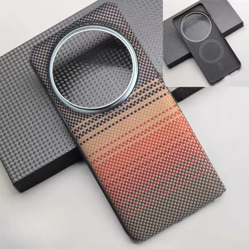 کاور فیبر کربنی مغناطیسی Gruattreay سازگار با گوشی شیائومی Mi 15 Ultra 5G، قاب لوکس فیبر آرامید واقعی، پشتیبانی از شارژ بی سیم برای Mi 15 Ultra (قرمز) کاور فیبر کربنی مغناطیسی Gruattreay سازگار با گوشی شیائومی Mi 15 Ultra 5G، قاب لوکس فیبر آرامید واقعی، پشتیبانی از شارژ بی سیم برای Mi 15 Ultra (قرمز)