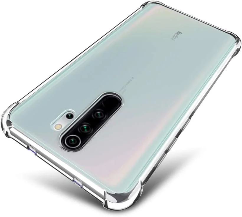 کاور ژله‌ای شفاف اس‌ال‌ای‌او مناسب برای گوشی ردمی نوت 8 پرو، [فوق‌العاده باریک] [دارای گوشه‌های تقویت‌شده] مقاوم در برابر ضربه و خط و خش، ساخته شده از TPU برای گوشی شیائومی ردمی نوت 8 پرو - شفاف