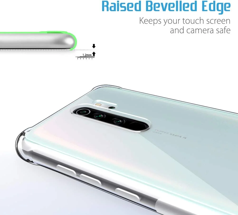 کاور ژله‌ای شفاف اس‌ال‌ای‌او مناسب برای گوشی ردمی نوت 8 پرو، [فوق‌العاده باریک] [دارای گوشه‌های تقویت‌شده] مقاوم در برابر ضربه و خط و خش، ساخته شده از TPU برای گوشی شیائومی ردمی نوت 8 پرو - شفاف