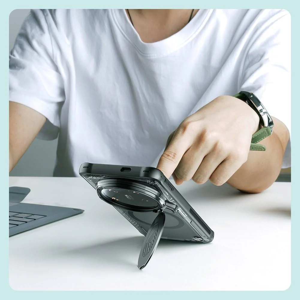 کاور محافظ مغناطیسی سری Iceblade Prop نیلکین مناسب برای شیائومی 14 Ultra - مشکی کاور محافظ مغناطیسی سری Iceblade Prop نیلکین مناسب برای شیائومی 14 Ultra - مشکی