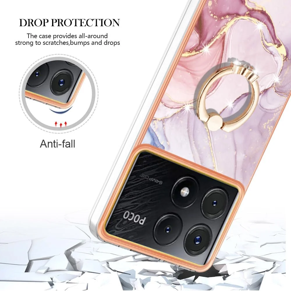 قاب گوشی شیائومی پوکو X6 پرو با طرح سنگ مرمر، حلقه نگهدارنده، محافظ باریک و ضد ضربه، ضد خش و لغزش، مناسب برای شیائومی پوکو X6 پرو (رزگلد) قاب گوشی شیائومی پوکو X6 پرو با طرح سنگ مرمر، حلقه نگهدارنده، محافظ باریک و ضد ضربه، ضد خش و لغزش، مناسب برای شیائومی پوکو X6 پرو (رزگلد)