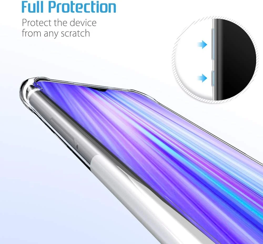 کاور ژله‌ای شفاف اس‌ال‌ای‌او مناسب برای گوشی ردمی نوت 8 پرو، [فوق‌العاده باریک] [دارای گوشه‌های تقویت‌شده] مقاوم در برابر ضربه و خط و خش، ساخته شده از TPU برای گوشی شیائومی ردمی نوت 8 پرو - شفاف