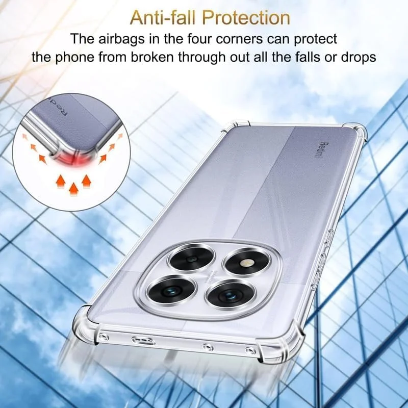 کاور شفاف برای شیائومی ردمی نوت 14 پرو، محافظ نرم و باریک TPU با ضربه گیر گوشه ها، ضد ضربه، ضد خش، کاور کریستالی گوشی برای ردمی نوت 14 پرو - شفاف کاور شفاف برای شیائومی ردمی نوت 14 پرو، محافظ نرم و باریک TPU با ضربه گیر گوشه ها، ضد ضربه، ضد خش، کاور کریستالی گوشی برای ردمی نوت 14 پرو - شفاف