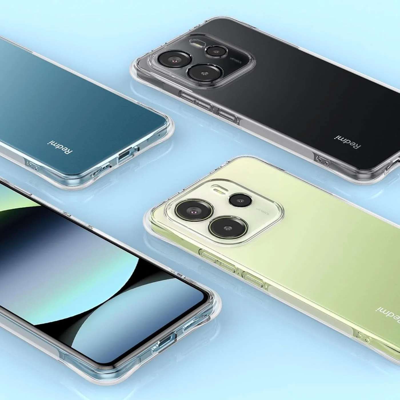 کاور محافظ گوشی شیائومی ردمی نوت 14، کاور نرم و شفاف سیلیکونی TPU با محافظت از دوربین، ضد ضربه و انعطاف پذیر مناسب برای ردمی نوت 14 4G