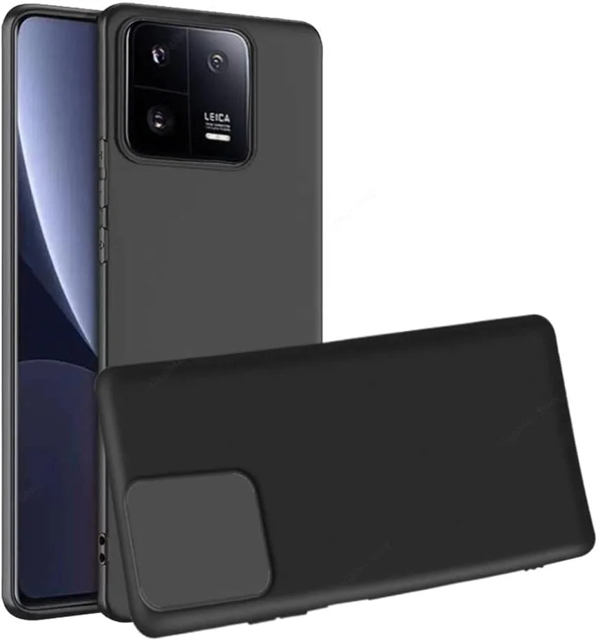 قاب محافظ گوشی شیائومی 13 پرو، مشکی، باریک، ساخته شده از TPU نرم، پوشش سیلیکونی انعطاف پذیر، مات، مناسب برای شیائومی 13 پرو 5G از Emodil قاب محافظ گوشی شیائومی 13 پرو، مشکی، باریک، ساخته شده از TPU نرم، پوشش سیلیکونی انعطاف پذیر، مات، مناسب برای شیائومی 13 پرو 5G از Emodil