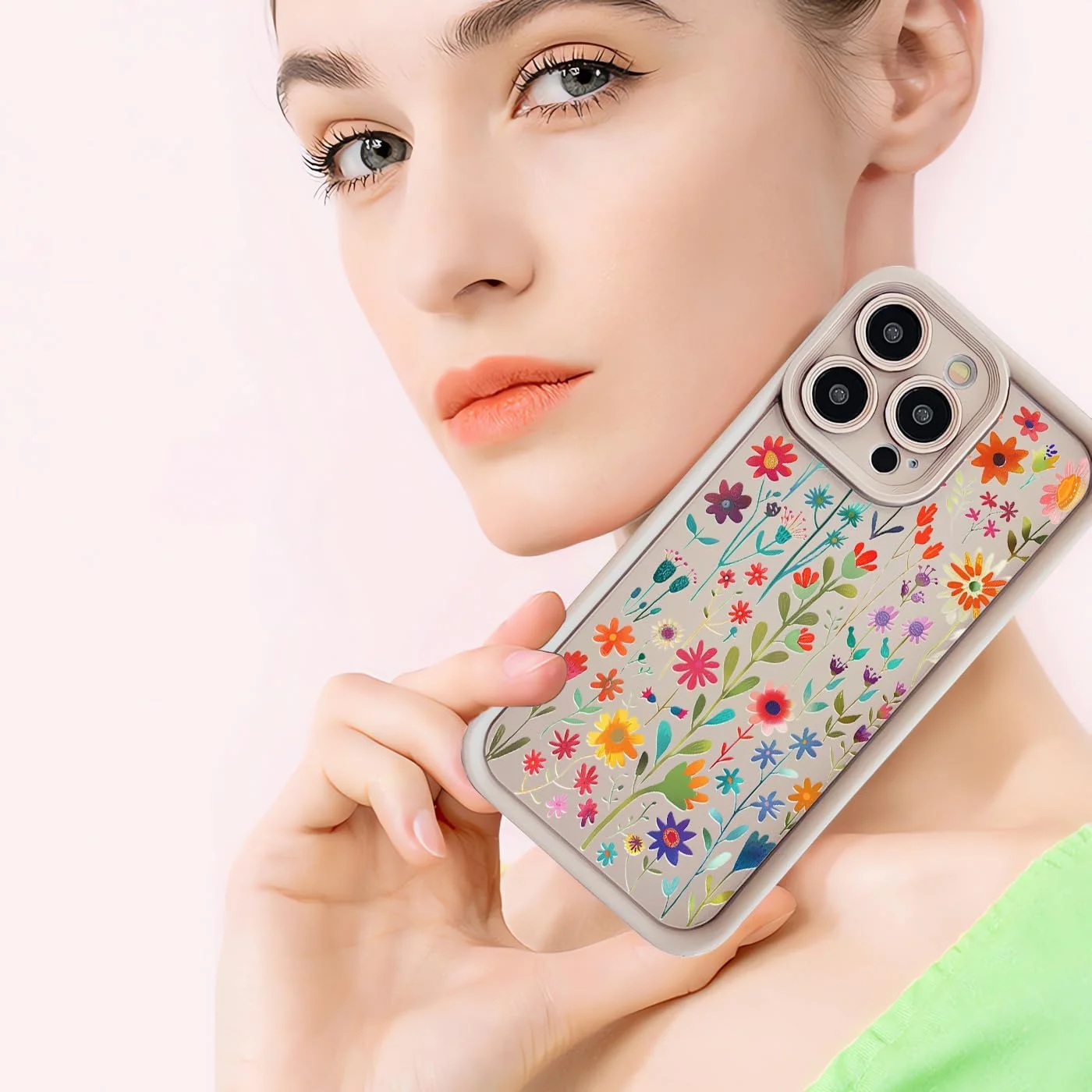 قاب محافظ سیلیکونی سبک و نازک با طراحی نرم و محافظت از دوربین، ضد ضربه و بسیار نازک مناسب برای گوشی شیائومی می 11 لایت 4G/5G/5G NE (سفید، طرح گل) قاب محافظ سیلیکونی سبک و نازک با طراحی نرم و محافظت از دوربین، ضد ضربه و بسیار نازک مناسب برای گوشی شیائومی می 11 لایت 4G/5G/5G NE (سفید، طرح گل)