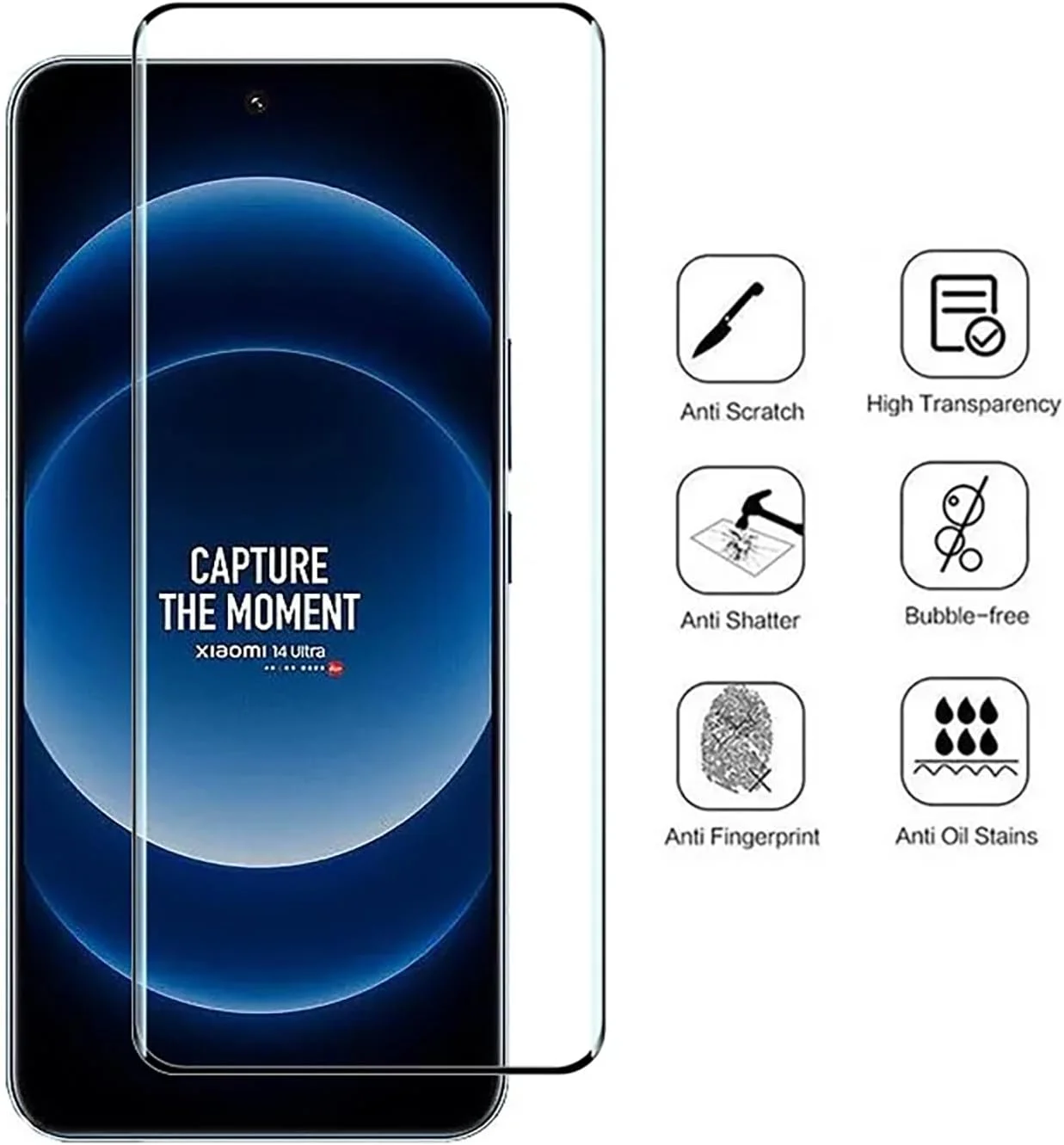 کاور محافظ گوشی شیائومی 14 اولترا به همراه محافظ صفحه نمایش شیشه ای، دارای استند انگشتی 360 درجه و پوشش کشویی دوربین، مقاوم در برابر ضربه (مشکی) کاور محافظ گوشی شیائومی 14 اولترا به همراه محافظ صفحه نمایش شیشه ای، دارای استند انگشتی 360 درجه و پوشش کشویی دوربین، مقاوم در برابر ضربه (مشکی)