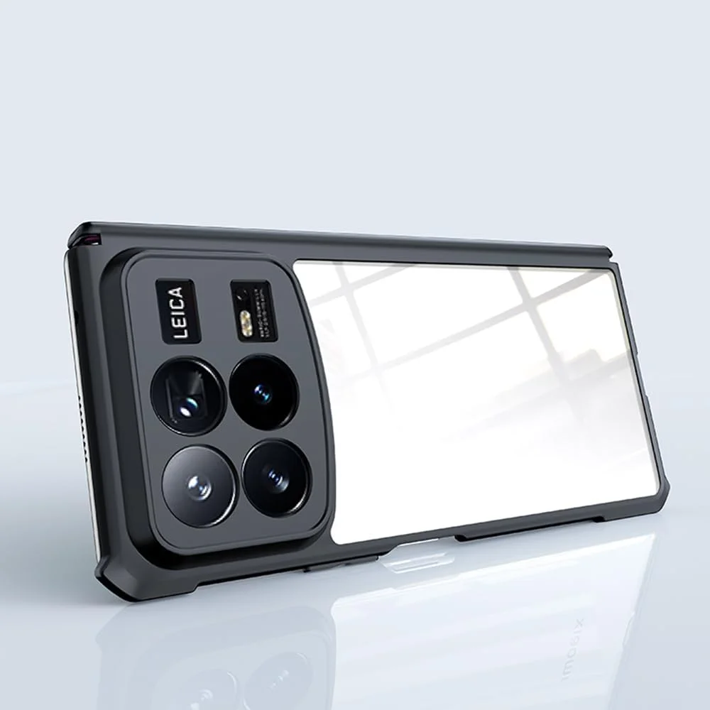 قاب محافظ Gruattreay سازگار با گوشی شیائومی Mix Fold 4 5G به همراه محافظ صفحه نمایش شیشه ای، [محافظت از کیسه هوا] کاور پشتی شفاف با محافظت از دوربین، ضد ضربه و محافظ