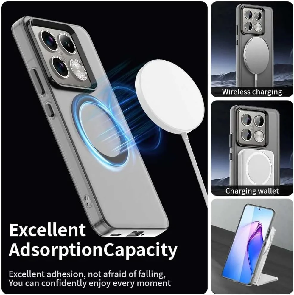 کاور شفاف Gruattreay سازگار با Xiaomi 14T Pro 2024، سازگار با Mag-Safe، محافظت ضد ضربه با درجه نظامی، مقاوم در برابر زرد شدن، کاور هیبریدی مغناطیسی کلاسیک (سفید) کاور شفاف Gruattreay سازگار با Xiaomi 14T Pro 2024، سازگار با Mag-Safe، محافظت ضد ضربه با درجه نظامی، مقاوم در برابر زرد شدن، کاور هیبریدی مغناطیسی کلاسیک (سفید)