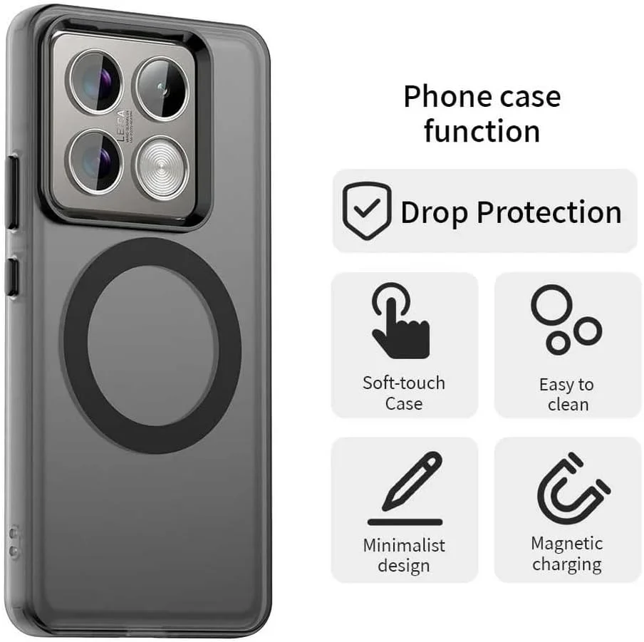 کاور شفاف Gruattreay سازگار با Xiaomi 14T Pro 2024، سازگار با Mag-Safe، محافظت ضد ضربه با درجه نظامی، مقاوم در برابر زرد شدن، کاور هیبریدی مغناطیسی کلاسیک (سفید) کاور شفاف Gruattreay سازگار با Xiaomi 14T Pro 2024، سازگار با Mag-Safe، محافظت ضد ضربه با درجه نظامی، مقاوم در برابر زرد شدن، کاور هیبریدی مغناطیسی کلاسیک (سفید)