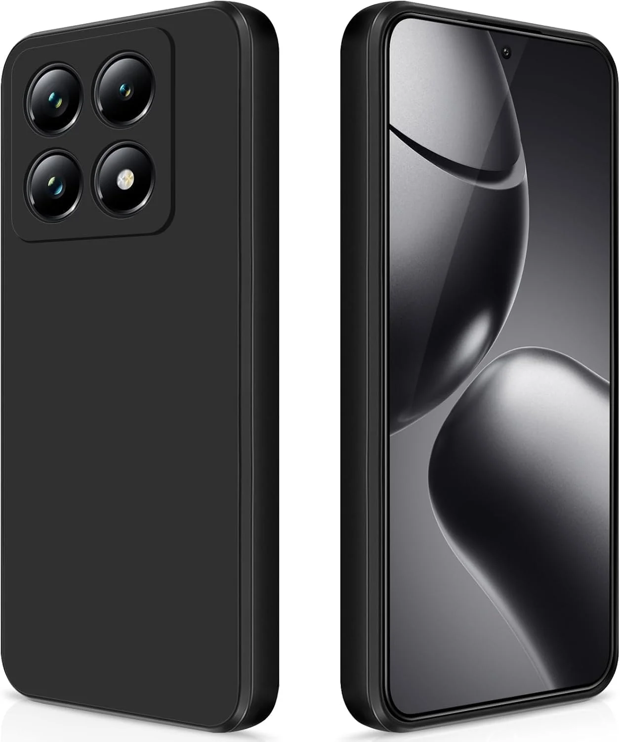 کاور محافظ ژلهای مایع شیائومی 14T با لایه داخلی میکروفایبر نرم، کاور محافظ ضد ضربه و باریک برای شیائومی 14T 5G 2024 (مشکی) کاور محافظ ژلهای مایع شیائومی 14T با لایه داخلی میکروفایبر نرم، کاور محافظ ضد ضربه و باریک برای شیائومی 14T 5G 2024 (مشکی)