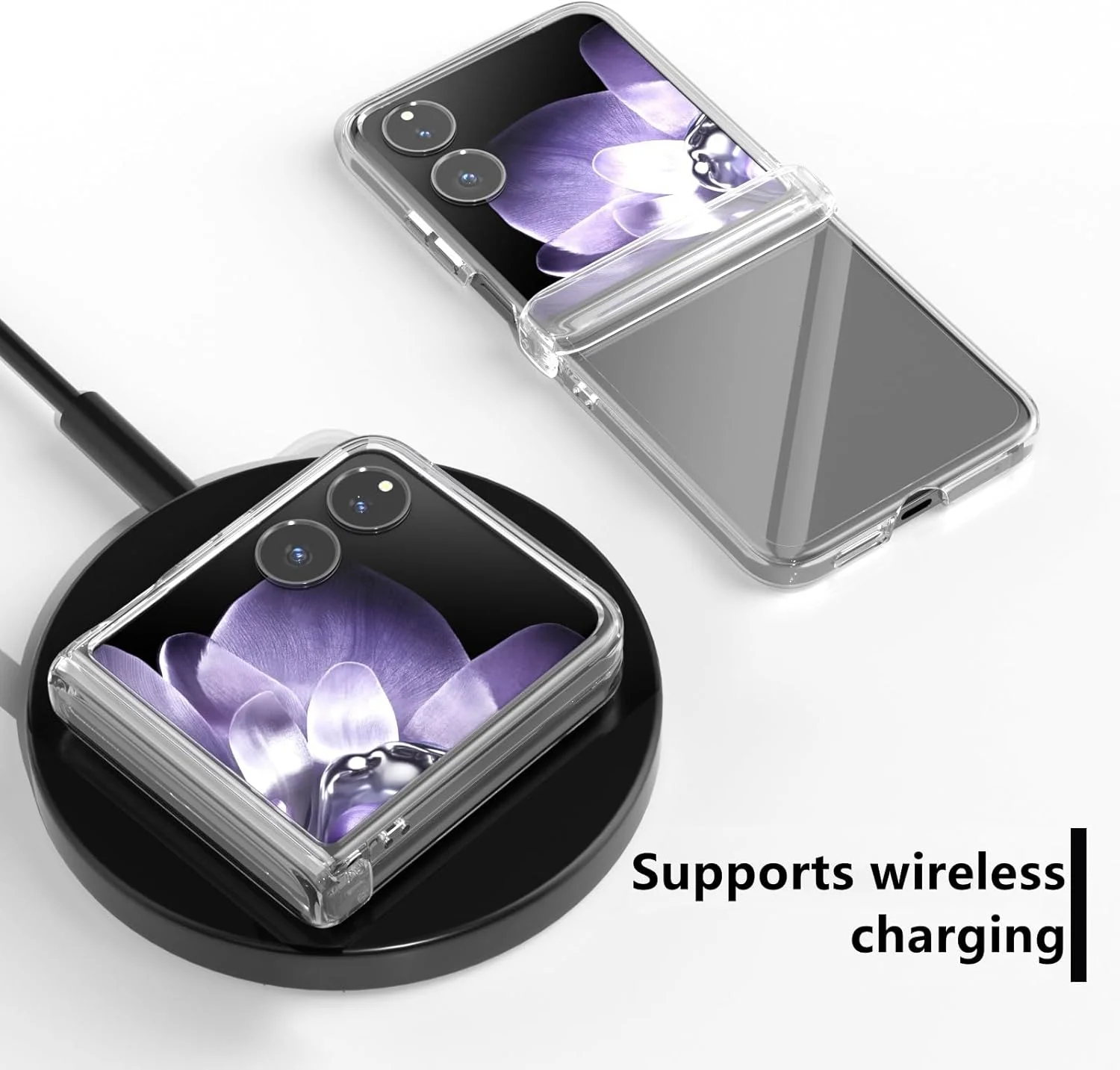 کاور شفاف Gruattreay سازگار با گوشی شیائومی Mi MIX Flip 2024 با محافظت از لولا، [مقاوم در برابر زرد شدن] [ضد اثر انگشت و روغن] [فوق العاده نازک و تاشو آزاد]