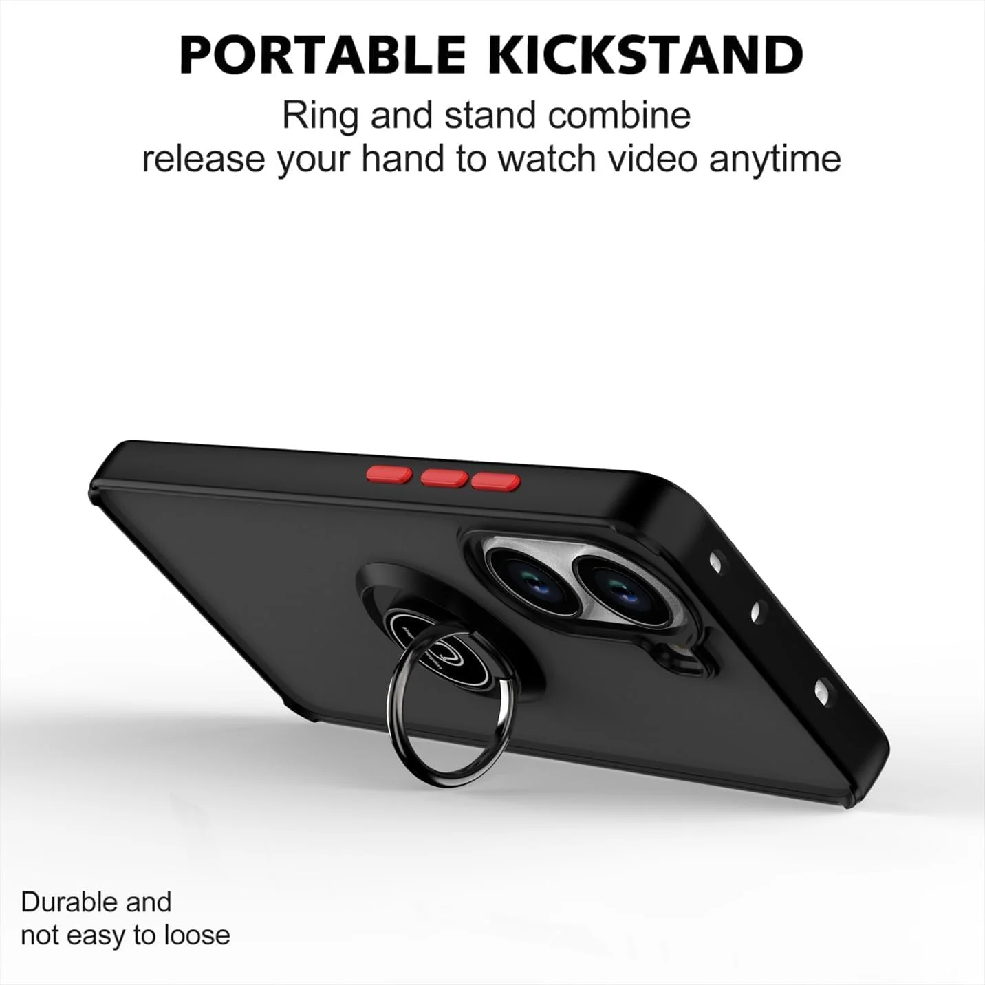 کاور محافظ گوشی زوبی تک سازگار با پوکو X7 پرو 5G، دارای حلقه فلزی چرخان، ضد اثر انگشت، مقاوم در برابر خراش، با پوشش مات، بامپر نرم TPU و قابلیت اتصال مغناطیسی به هولدر خودرو (آبی)