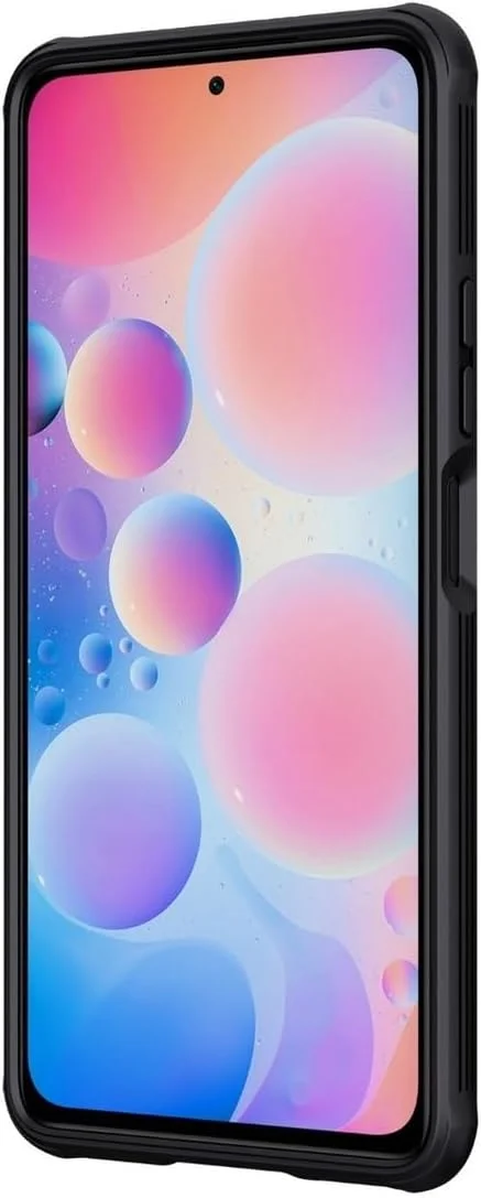 کاور نیلکین CamShield Pro مناسب برای گوشی شیائومی Mi 11X / 11X Pro / Poco F3 (سایز 6.67 اینچ)، محافظ کشویی دوربین، محافظت دو لایه TPU + PC، رنگ مشکی