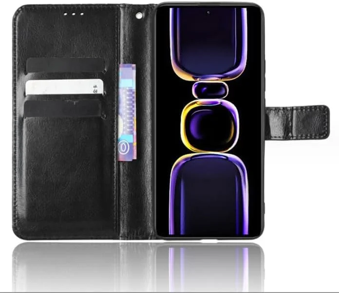 کیف پول چرمی سازگار با گوشی شیائومی پوکو F5 پرو 5G، دارای جای کارت اعتباری، قاب محافظ گوشی تاشو، ضد ضربه، مناسب برای آقایان و بانوان (مشکی) کیف پول چرمی سازگار با گوشی شیائومی پوکو F5 پرو 5G، دارای جای کارت اعتباری، قاب محافظ گوشی تاشو، ضد ضربه، مناسب برای آقایان و بانوان (مشکی)