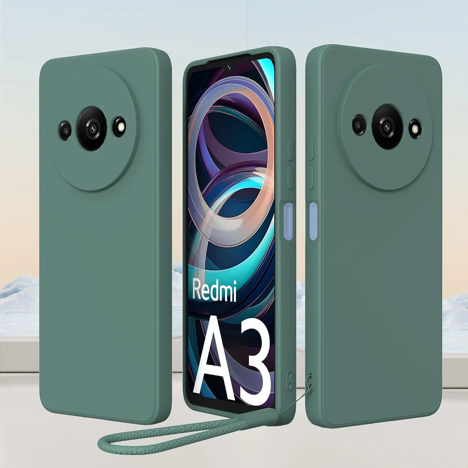 قاب سیلیکونی برای گوشی شیائومی ردمی A3 4G به همراه یک محافظ صفحه نمایش شیشه ای حرارت دیده، کاور گوشی نرم، ضد ضربه، ضد گرد و غبار و ضد لغزش برای شیائومی ردمی A3 4G - سبز قاب سیلیکونی برای گوشی شیائومی ردمی A3 4G به همراه یک محافظ صفحه نمایش شیشه ای حرارت دیده، کاور گوشی نرم، ضد ضربه، ضد گرد و غبار و ضد لغزش برای شیائومی ردمی A3 4G - سبز