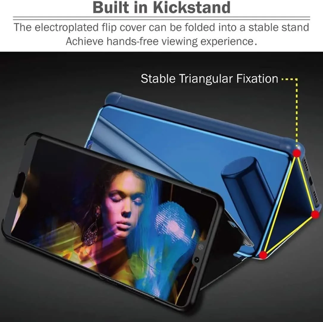 کاور آینه ای هوشمند COMAKU برای گوشی شیائومی Redmi Note 12 5G/Xiaomi Poco X5 5G، کیف محافظ با پنجره نمایش زمان - طلایی کاور آینه ای هوشمند COMAKU برای گوشی شیائومی Redmi Note 12 5G/Xiaomi Poco X5 5G، کیف محافظ با پنجره نمایش زمان - طلایی