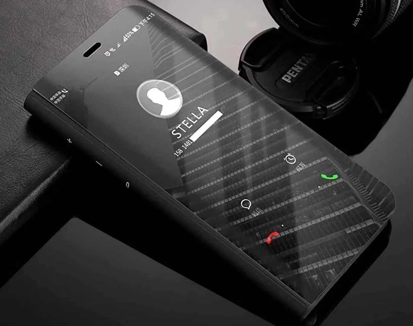 کاور آینه ای هوشمند COMAKU برای گوشی شیائومی Redmi Note 12 5G/Xiaomi Poco X5 5G، کیف محافظ با پنجره نمایش زمان - طلایی کاور آینه ای هوشمند COMAKU برای گوشی شیائومی Redmi Note 12 5G/Xiaomi Poco X5 5G، کیف محافظ با پنجره نمایش زمان - طلایی