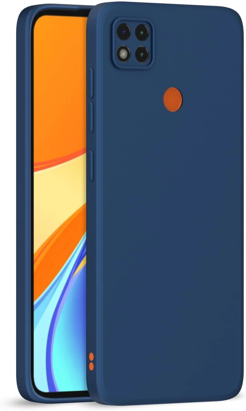 کاور محافظ گوشی شیائومی ردمی 9C / 10A مدل باریک، نرم و سیلیکونی، رنگ آبی