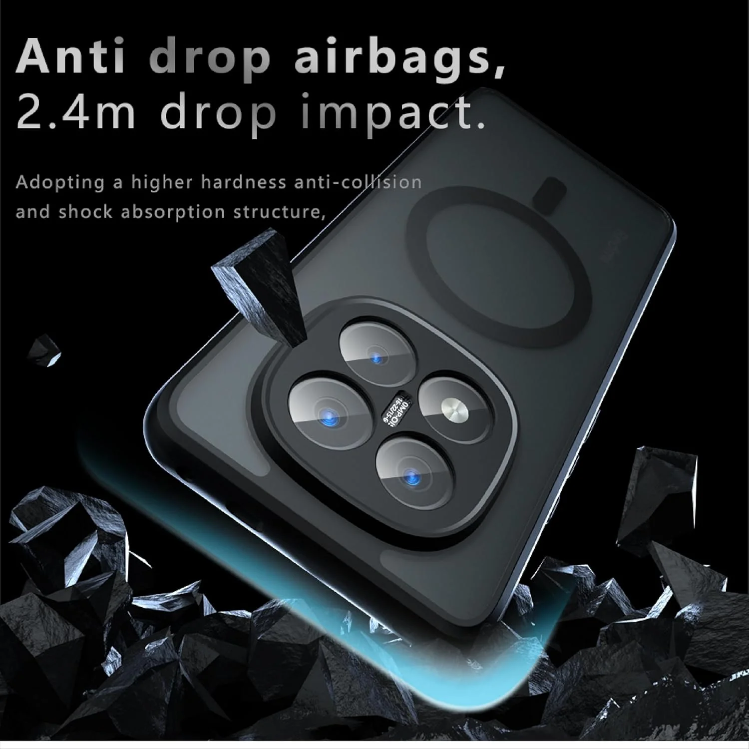 کاور مغناطیسی ژیوپوی مناسب برای شیائومی ردمی نوت 14 4G، قاب پشتی مات PC + TPU – مشکی کاور مغناطیسی ژیوپوی مناسب برای شیائومی ردمی نوت 14 4G، قاب پشتی مات PC + TPU – مشکی