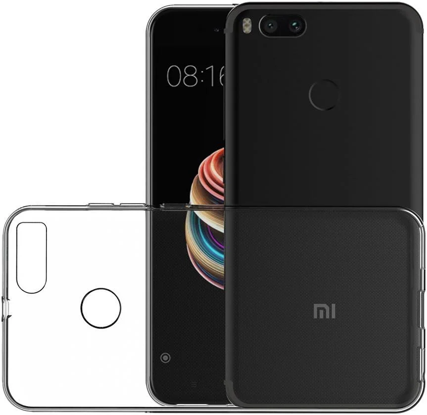 کاور محافظ ژله ای نرم مای جین مناسب برای گوشی شیائومی Mi A1 / Mi 5X (سایز 5.5 اینچ) با بامپر TPU و پشت شفاف