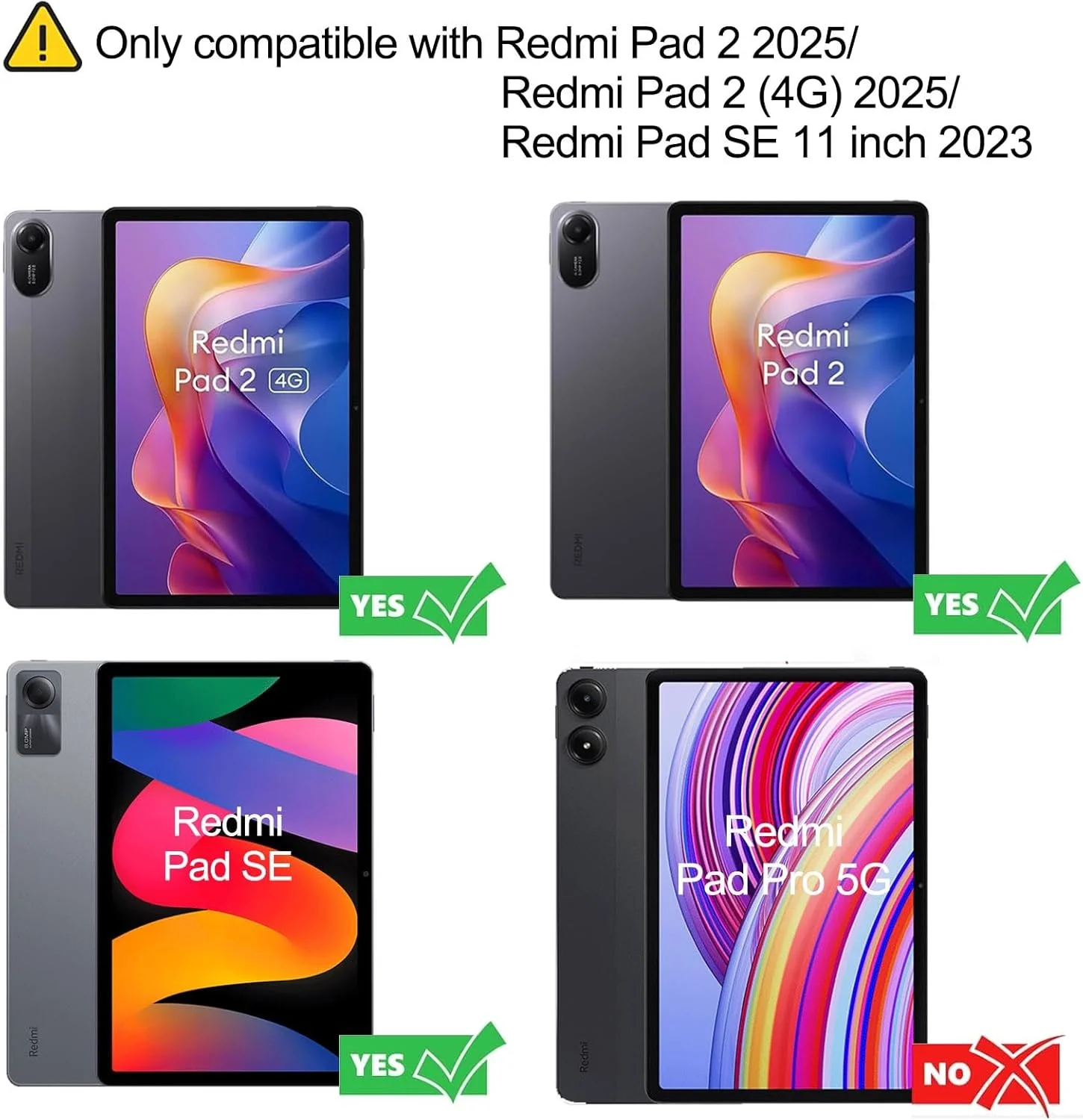 کیف محافظ کودکانه مناسب برای شیائومی ردمی پد 2 11 اینچ 2025 / شیائومی ردمی پد SE 11 اینچ 2023، کاور سیلیکونی کارتونی تک شاخ ضد ضربه با پایه دسته دار و بند شانه