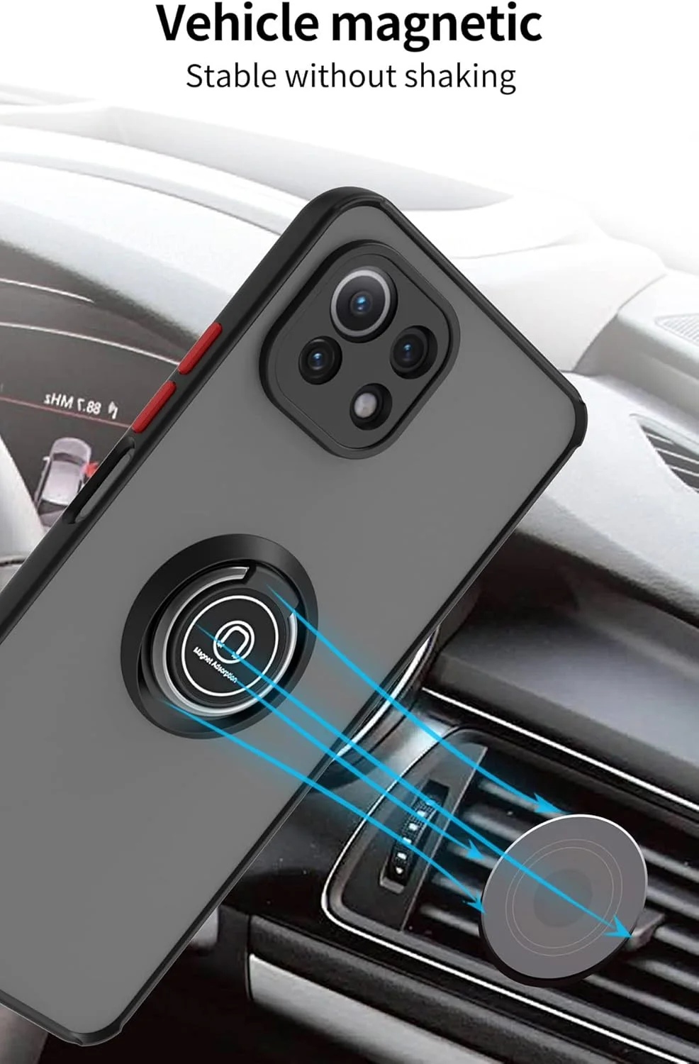 قاب محافظ گوشی شیائومی ردمی A1 مدل JIAFEI، ضد ضربه، سیلیکونی، پوشش محافظ نیمه شفاف مات PC/TPU با پایه انگشتی مغناطیسی چرخان 360 درجه - آبی آسمانی قاب محافظ گوشی شیائومی ردمی A1 مدل JIAFEI، ضد ضربه، سیلیکونی، پوشش محافظ نیمه شفاف مات PC/TPU با پایه انگشتی مغناطیسی چرخان 360 درجه - آبی آسمانی