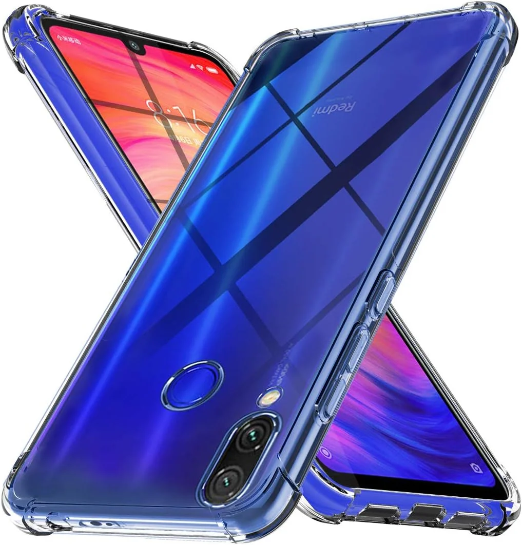 کاور محافظ ژله ای شفاف مناسب گوشی شیائومی ردمی نوت 7 پرو/شیائومی 7، فوق العاده باریک، مقاوم در برابر خط و خش، ساخته شده از TPU نرم و انعطاف پذیر