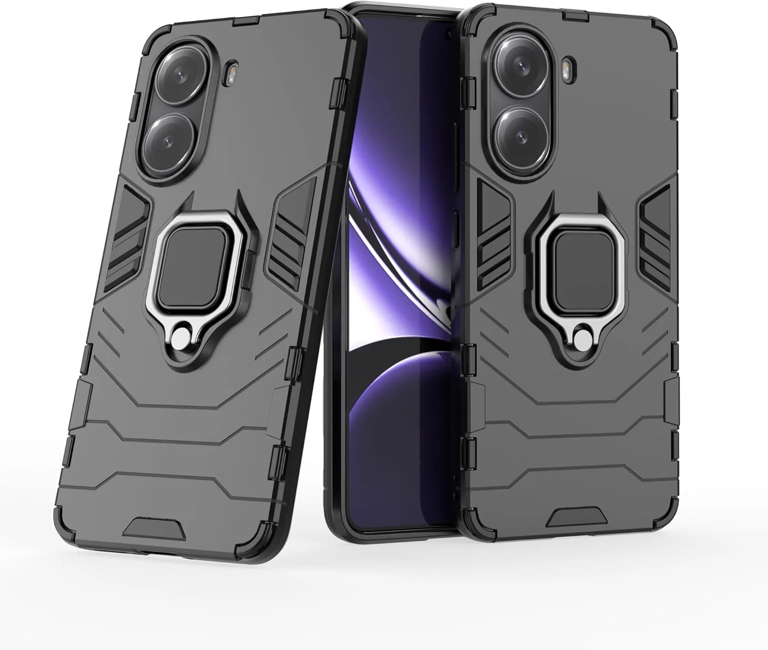 قاب محافظ گوشی شیائومی پوکو X7 پرو 5G/شیائومی پوکو F7 به همراه 2 عدد محافظ صفحه نمایش، استند چرخان 360 درجه، سازگار با هولدر مغناطیسی خودرو، رنگ مشکی قاب محافظ گوشی شیائومی پوکو X7 پرو 5G/شیائومی پوکو F7 به همراه 2 عدد محافظ صفحه نمایش، استند چرخان 360 درجه، سازگار با هولدر مغناطیسی خودرو، رنگ مشکی