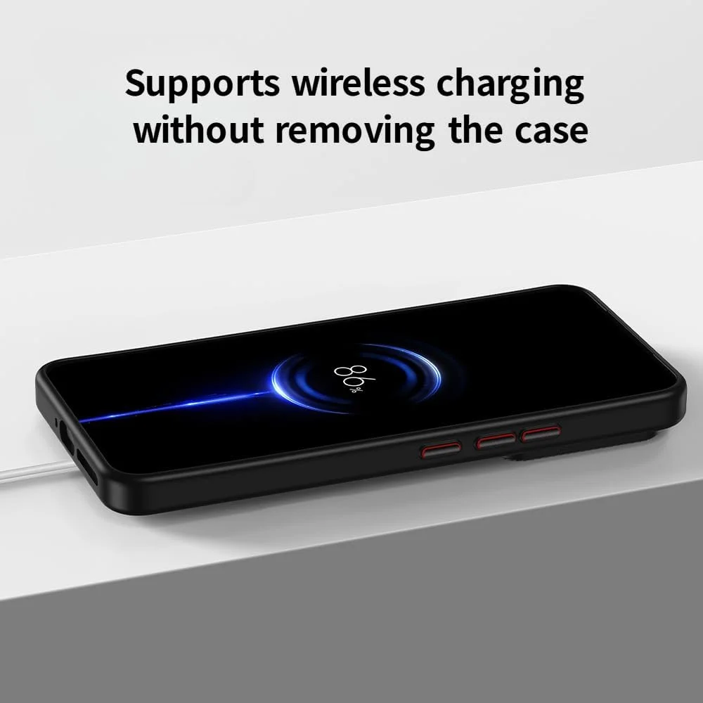 قاب مغناطیسی Gruattreay سازگار با Xiaomi 15 Pro، کاور پشتی نیمه شفاف مات سبک وزن، محافظت از لنز دوربین، ضد ضربه، کاور محافظ برای Mi 15 Pro (مشکی)