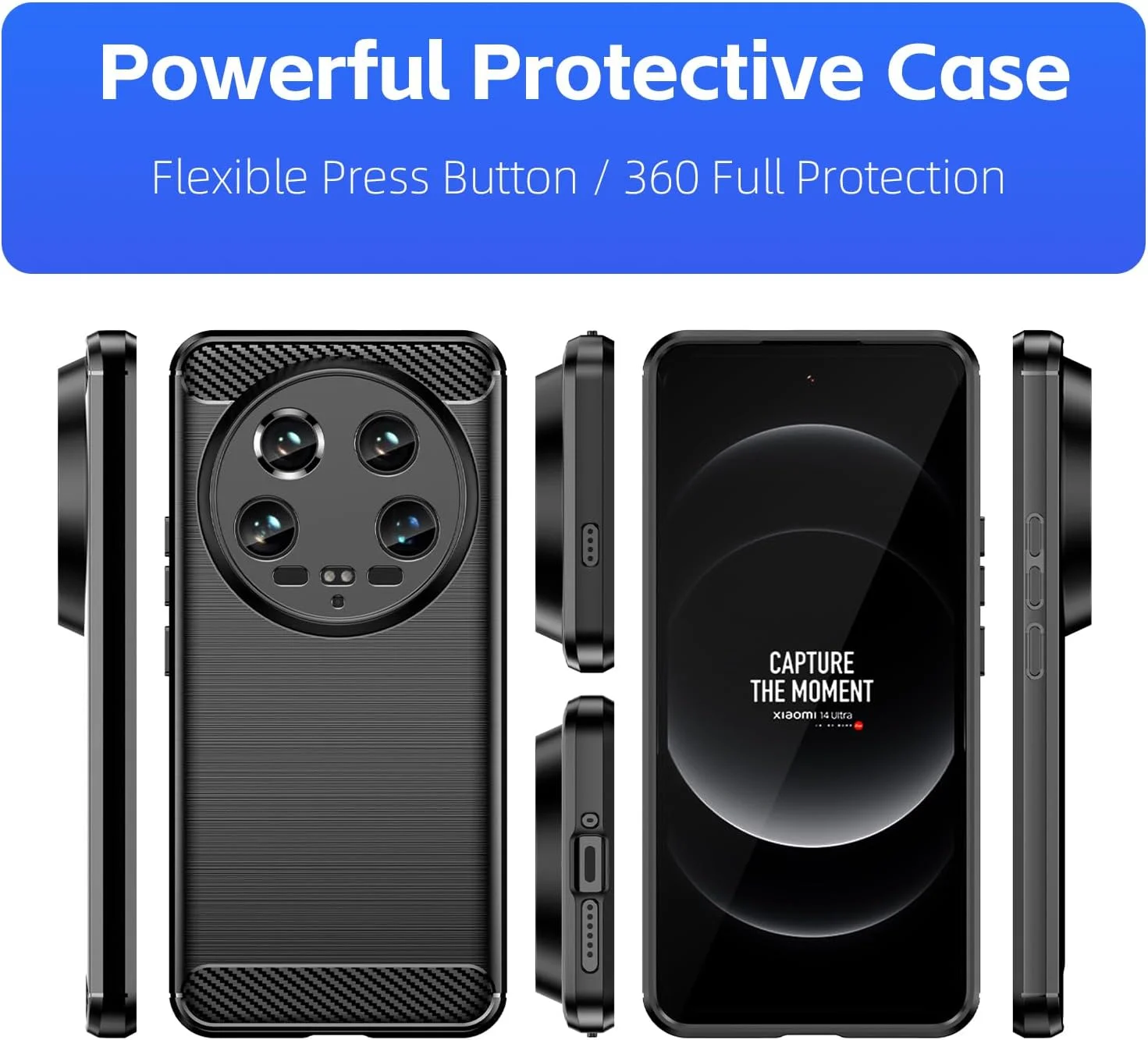 کاور مشکی TPU برای شیائومی 14 اولترا به همراه یک حلقه نگهدارنده، TPU نرم مقاوم در برابر خراش، ضد ضربه (MF LS برای شیائومی 14 اولترا) کاور مشکی TPU برای شیائومی 14 اولترا به همراه یک حلقه نگهدارنده، TPU نرم مقاوم در برابر خراش، ضد ضربه (MF LS برای شیائومی 14 اولترا)