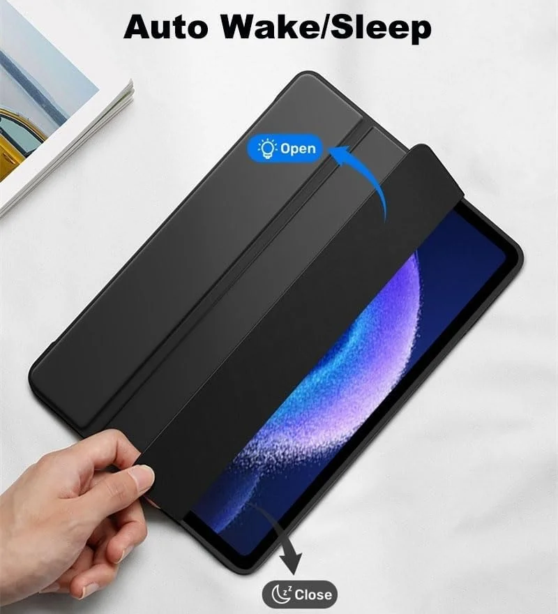 کاور محافظ تاشو باریک و سبک سازگار با Xiaomi MI Pad 6 11 اینچ 2023، با قابلیت استند چند زاویه و عملکرد بیدار و خواب خودکار برای mipad 6 Pro (مشکی) کاور محافظ تاشو باریک و سبک سازگار با Xiaomi MI Pad 6 11 اینچ 2023، با قابلیت استند چند زاویه و عملکرد بیدار و خواب خودکار برای mipad 6 Pro (مشکی)