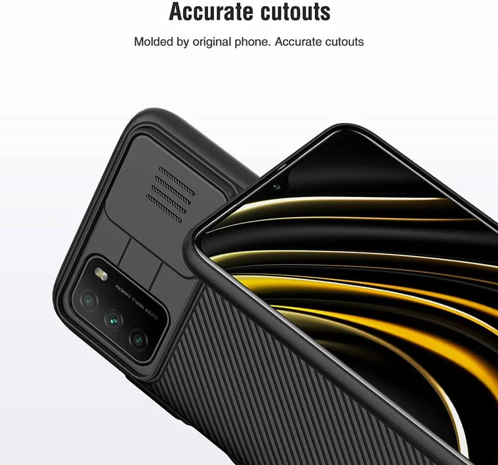 قاب محافظ نیلکین Camshield مناسب برای گوشی شیائومی پوکو M3 - مشکی