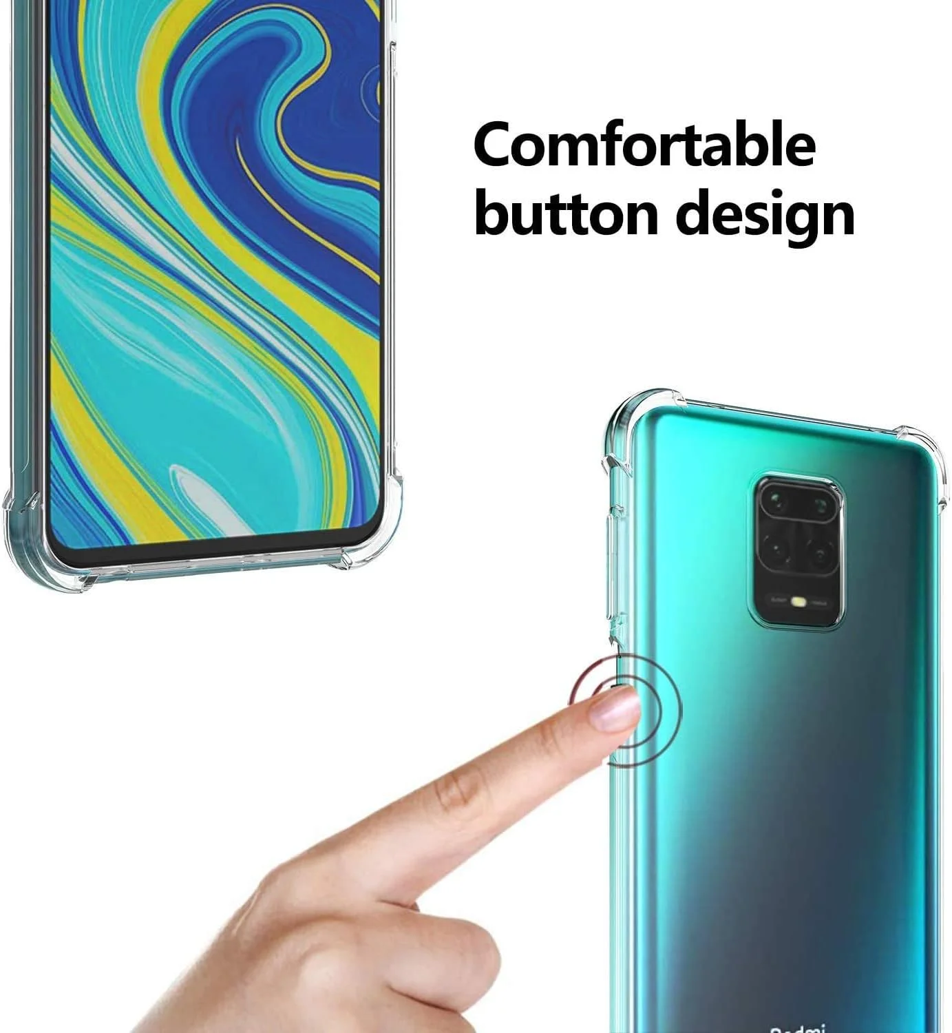 کاور محافظ ژله ای شفاف با گوشه های تقویت شده برای شیائومی ردمی نوت 9S / نوت 9 پرو / نوت 9 پرو کاور محافظ ژله ای شفاف با گوشه های تقویت شده برای شیائومی ردمی نوت 9S / نوت 9 پرو / نوت 9 پرو