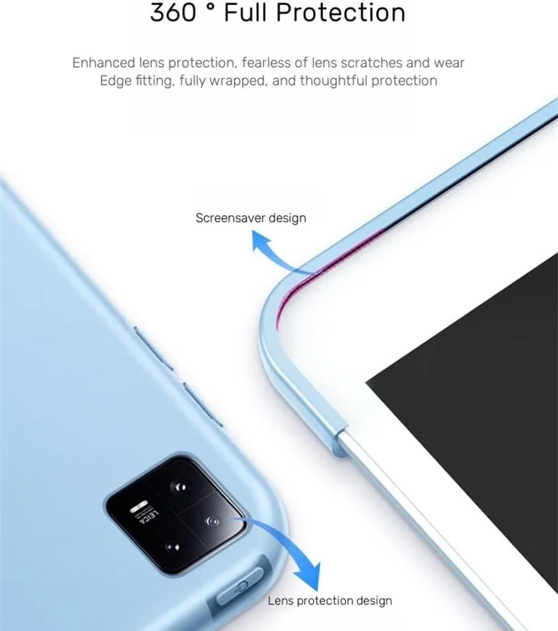 کاور محافظ تاشو باریک و سبک سازگار با Xiaomi MI Pad 6 11 اینچ 2023، با قابلیت استند چند زاویه و عملکرد بیدار و خواب خودکار برای mipad 6 Pro (مشکی) کاور محافظ تاشو باریک و سبک سازگار با Xiaomi MI Pad 6 11 اینچ 2023، با قابلیت استند چند زاویه و عملکرد بیدار و خواب خودکار برای mipad 6 Pro (مشکی)