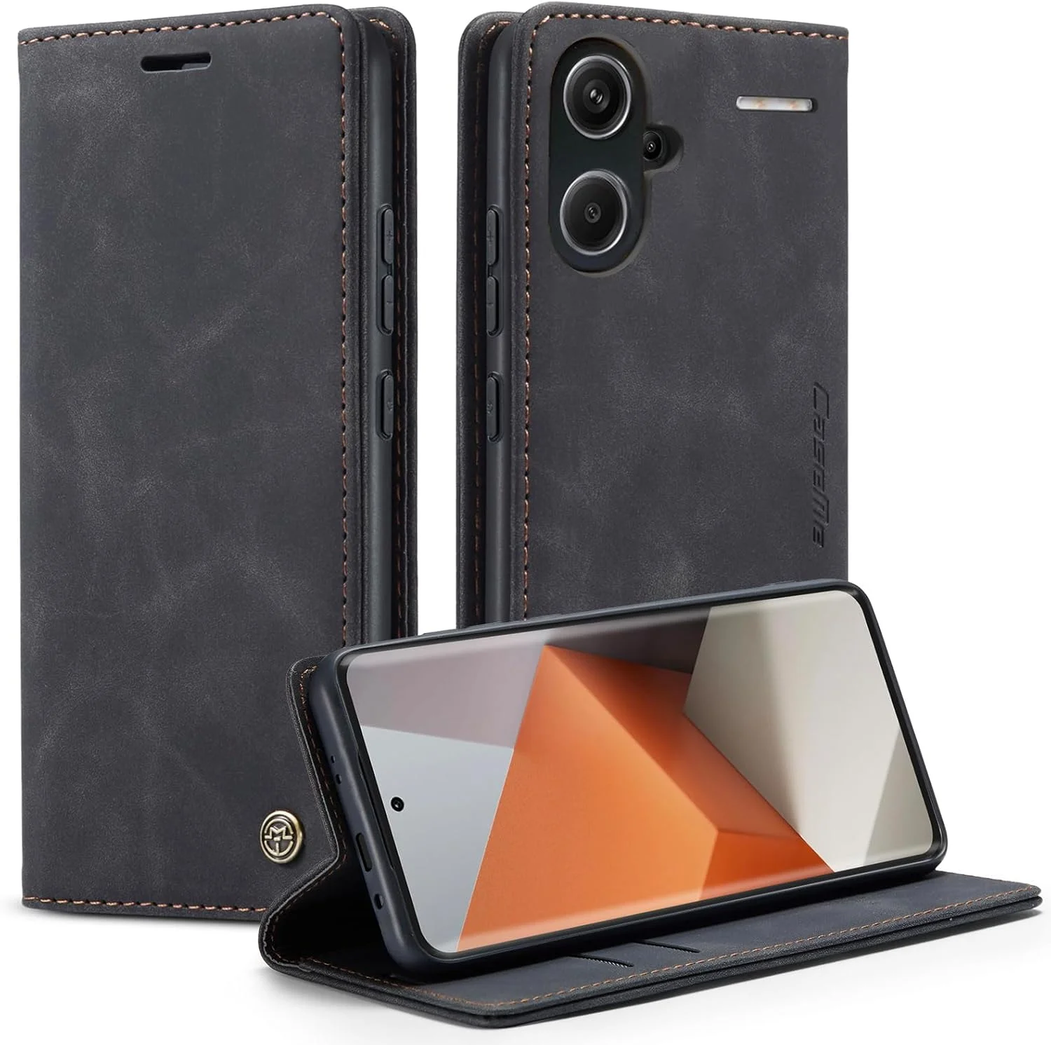 کاور محافظ گوشی شیائومی ردمی نوت 13 پرو پلاس، کاور محافظ مغناطیسی با قابلیت جذب کامل و ضد ضربه، کیف پول چرمی PU با استند مخفی کاور محافظ گوشی شیائومی ردمی نوت 13 پرو پلاس، کاور محافظ مغناطیسی با قابلیت جذب کامل و ضد ضربه، کیف پول چرمی PU با استند مخفی