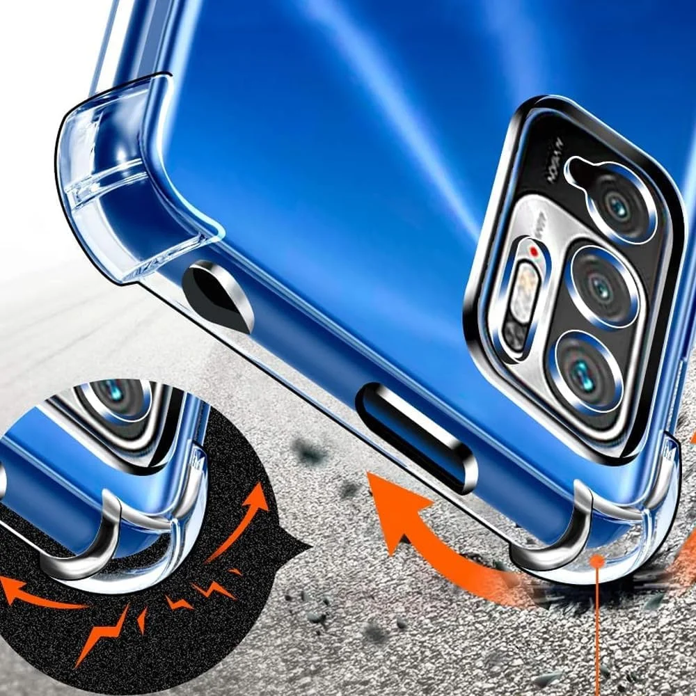 کاور محافظ شفاف مارگون برای گوشی شیائومی ردمی نوت 10 5G، باریک، مقاوم در برابر ضربه، با لبه های نرم TPU و گوشه های تقویت شده