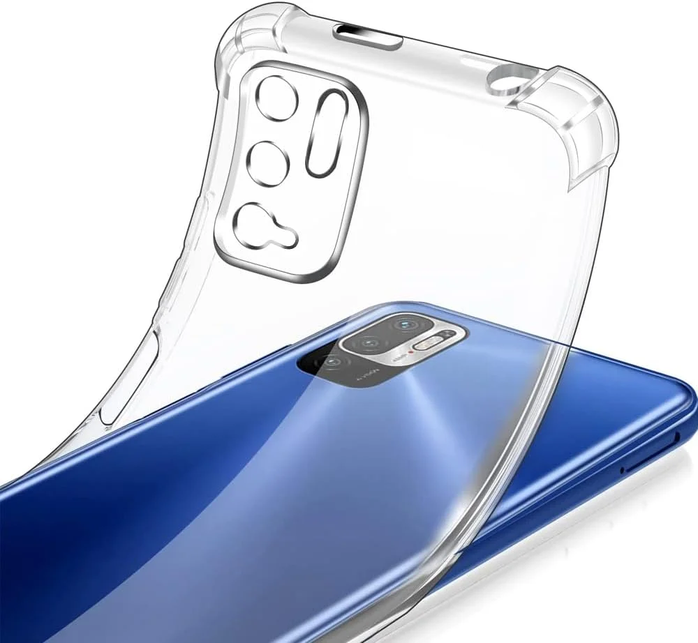 کاور محافظ شفاف مارگون برای گوشی شیائومی ردمی نوت 10 5G، باریک، مقاوم در برابر ضربه، با لبه های نرم TPU و گوشه های تقویت شده