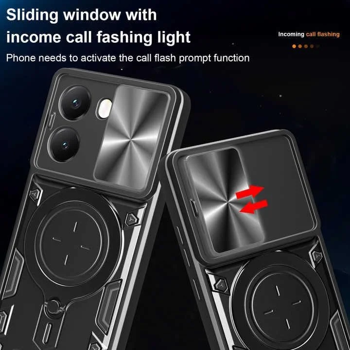 قاب گوشی شیائومی پوکو X7 پرو 5G با بند سیلیکونی، محافظ صفحه نمایش پوکو X7 پرو [2 عدد]، محافظت در برابر سقوط نظامی، پایه فلزی، پوشش X7Pro با حلقه مغناطیسی (مشکی، X7Pro+شیشه(2 عدد))