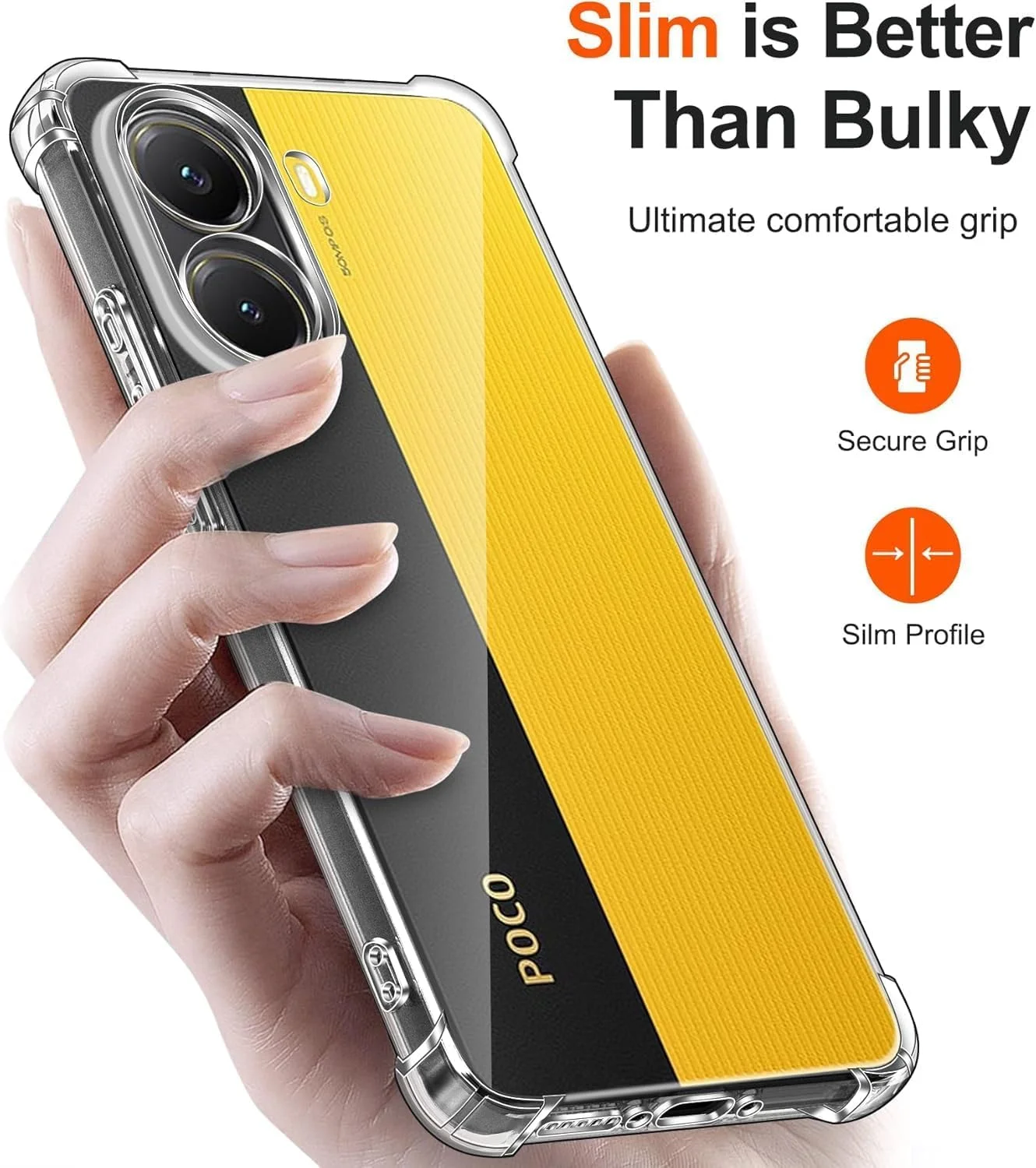 کاور ژله ای شفاف محافظ گوشی شیائومی پوکو X7 پرو، ساخته شده از سیلیکون نرم و انعطاف پذیر با لبه های تقویت شده کاور ژله ای شفاف محافظ گوشی شیائومی پوکو X7 پرو، ساخته شده از سیلیکون نرم و انعطاف پذیر با لبه های تقویت شده